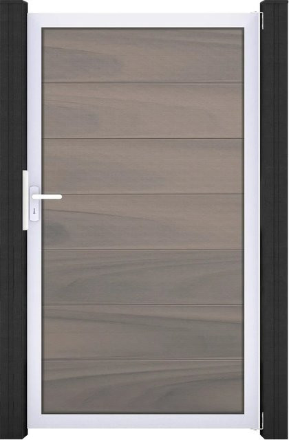 GroJa Solid Grande Steckzauntor BPC Bi-Color Braun Rahmen, Breite: 100 cm, Höhe: 180 cm - Bild 1