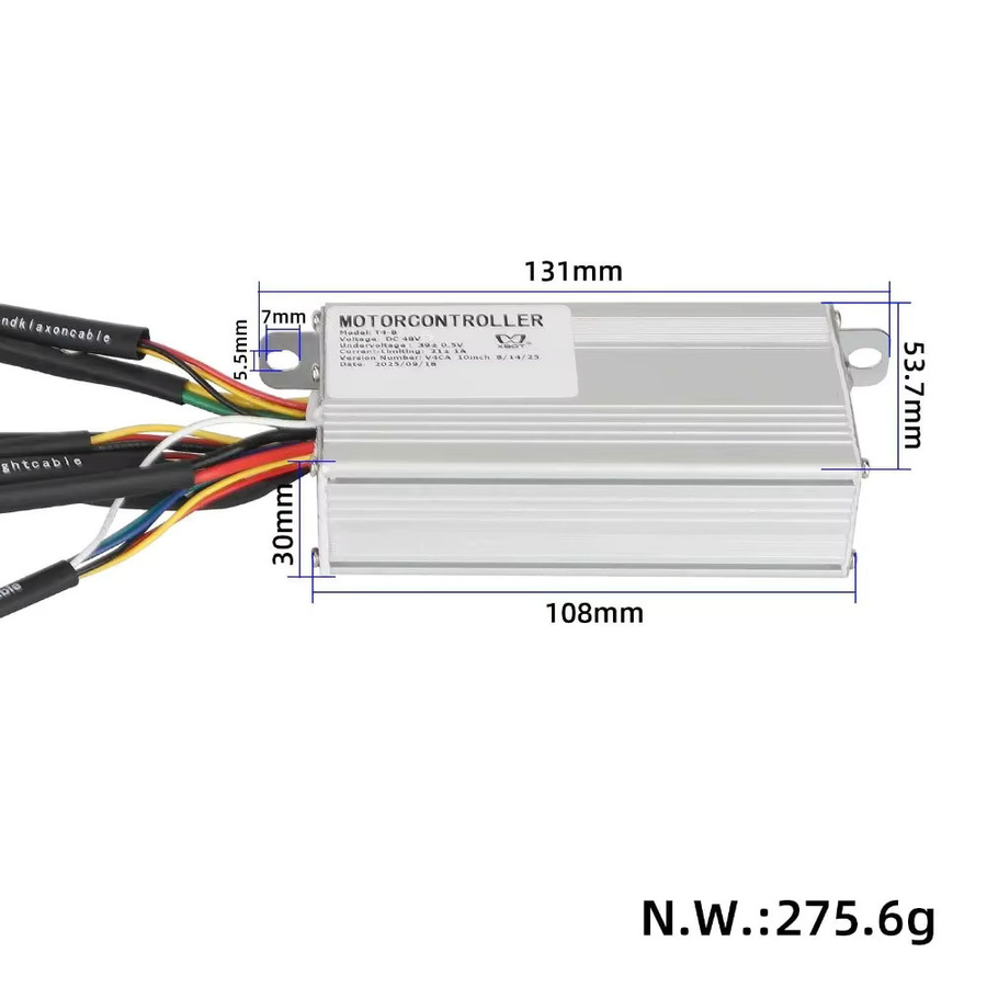 Xbot T4-B 48V 8-Terminal-Controller-Motherboard und Xbot-T8 Digitales Anzeigegerät Zubehör für Zwheel ZRino 2022 E-Scooter - Bild 2