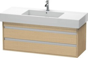 Duravit Waschtischunterschrank Ketho in Ei Natur, wandhängend mit 2 Schubladen, Breite: 120 cm, Tiefe: 45,5 cm, Höhe: 48 cm - Bild 1