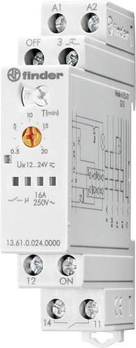Finder Stromstoß-Schalter für Hutschiene 13.61.0.024.0000 mit 1 Wechsler, 12-24 V AC/DC, IP 20 - Bild 1