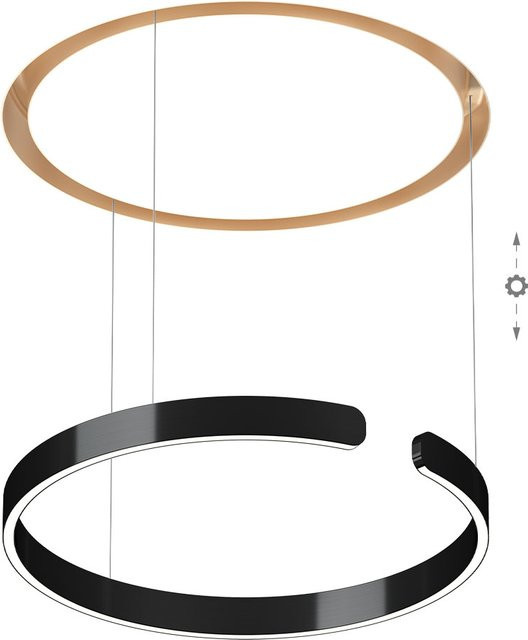 Occhio Mito Cosmo 60 LED-Pendelleuchte in Gold Matt und Black Phantom-Wide mit Tunable White (2700K - 4000K) - Bild 1
