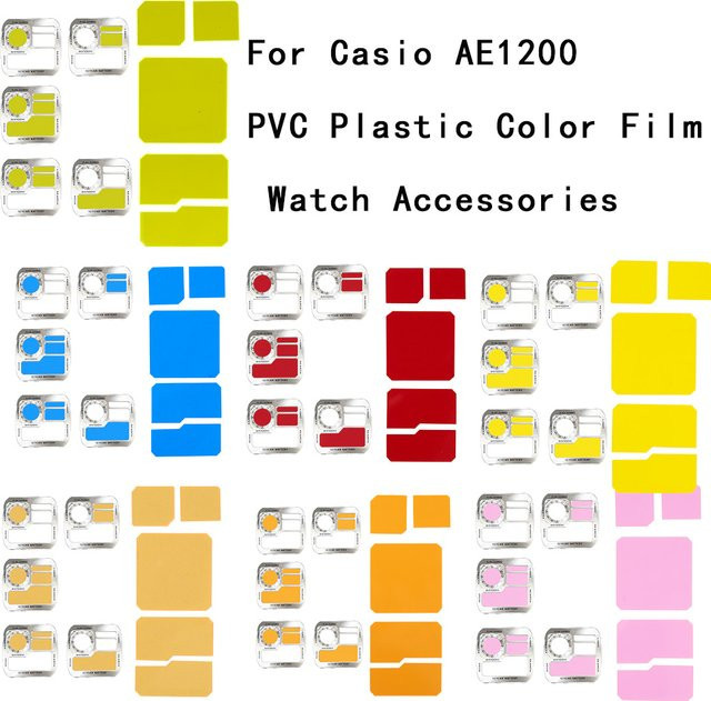Casio Zifferblatt-Aufkleber-Filter PVC, Bunt, Unisex - Bild 1