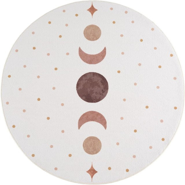 Ayyildiz Kinderteppich Coco 1136 in Creme und Beige, rund, Durchmesser: 160 cm - Bild 1