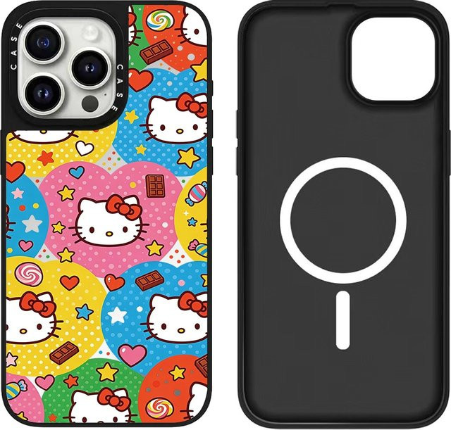 Sanrio Cartoon KT Magnetische Kabellose Ladehülle für iPhone 17 16 15 14 13 12 Pro Max, Stoßfeste Schutzhülle, Multicolour - Bild 1
