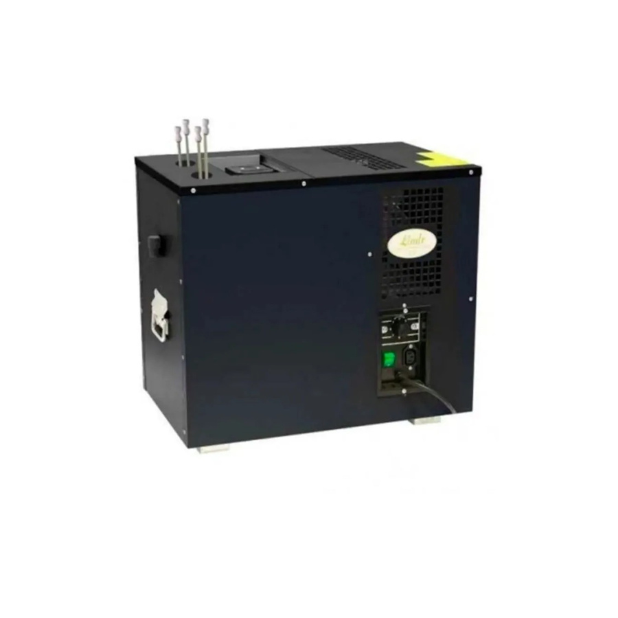 Ich-Zapfe Bierzapfanlage As-80 mit Durchlaufkühler und Nasskühler in Schwarz aus Metall und Edelstahl, B/T/H: 47,4 x 33,0 x 52,8 cm - Bild 2