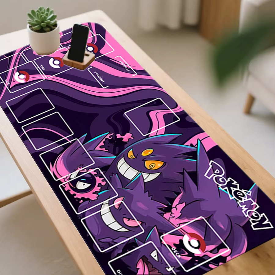 Potdemiel Pokémon Gengar Evolution TCG Spielmatte, rutschfest, lila - Bild 2