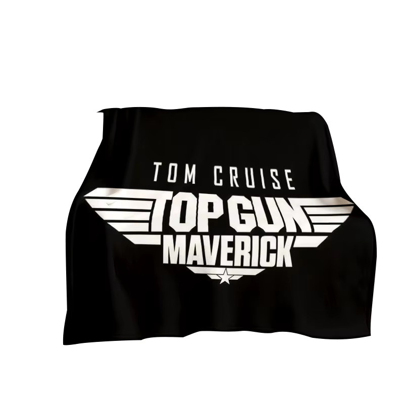 Livrane Flanelldecke Top Gun mit Tom Cruise-Motiv in Schwarz, B/B/H: 150 x 135 x 1 cm - Bild 2