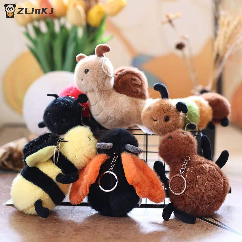 MYPANDA Kleine Insekt Tier Plüsch Spielzeug Puppe, Schnecke Biene, 1-teiliges Set - Bild 3