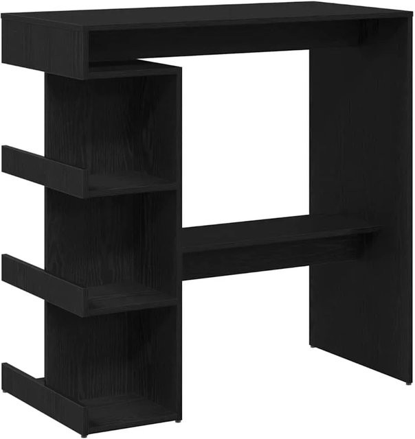 vidaXL Bartisch in Schwarz und Eichen-Optik mit modernem Design aus Holzwerkstoff, B/T/H: 100 x 48 x 101,5 cm - Bild 1