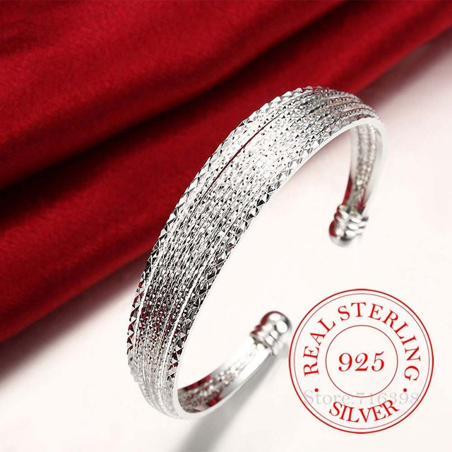 Armband 925 Silber, geflochten, Damen - Bild 1