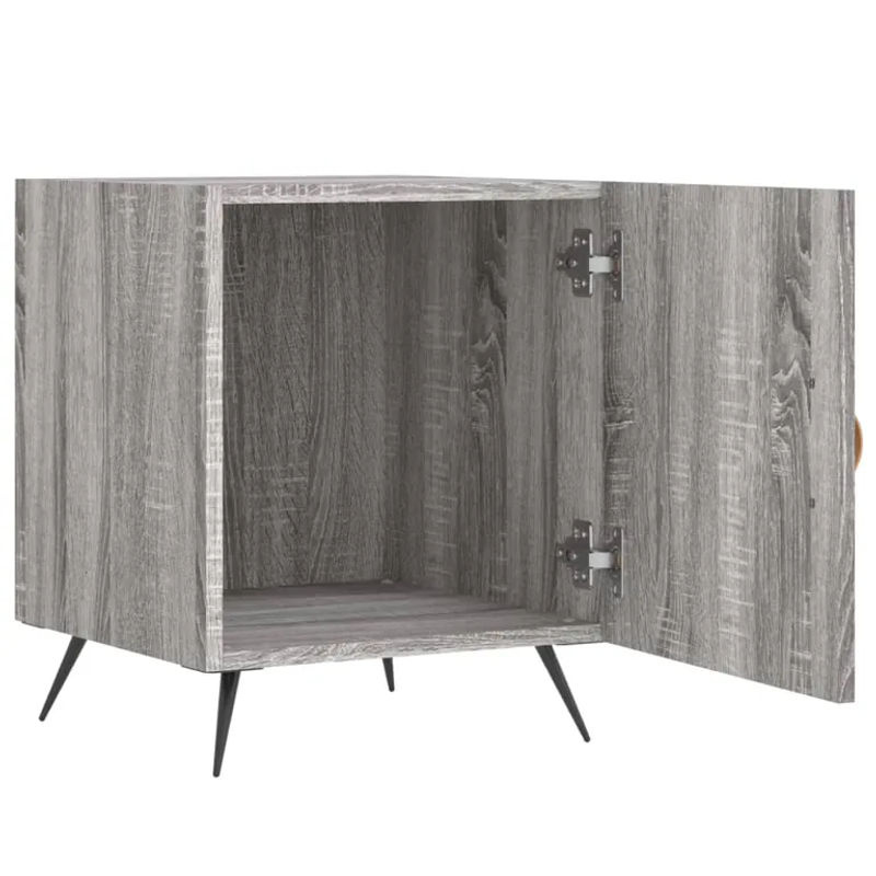 Vidaxl Set 2 Nachttische Modern in Grau, B/T/H: 40 x 40 x 50 cm - Bild 3