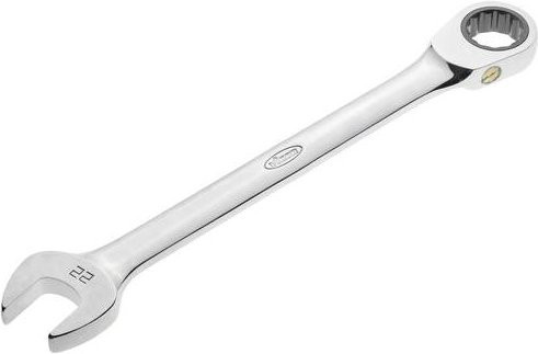 Vigour Maul-Ringratschenschlüssel in Silber, Schlüsselweite 22 mm, lange Ausführung V4962 - Bild 1