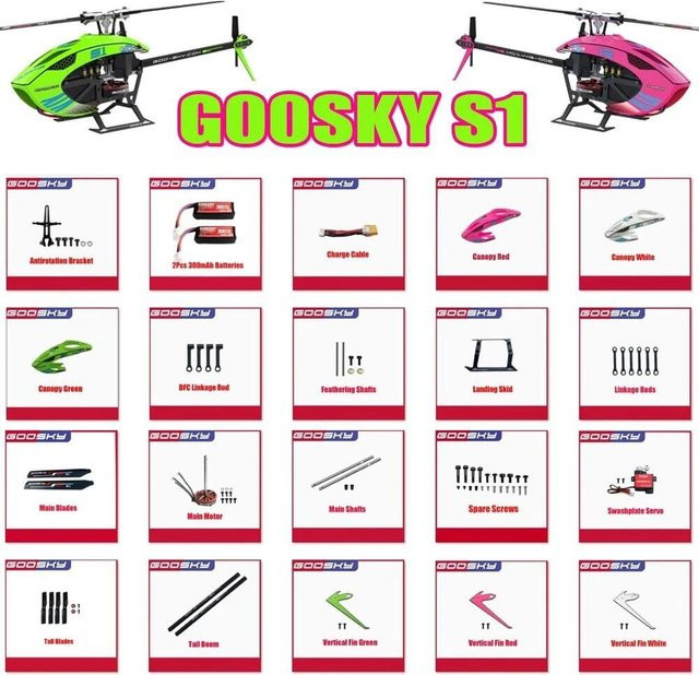 Goosky S1 Hubschrauber RC Ersatzzubehör, Metall - Bild 1