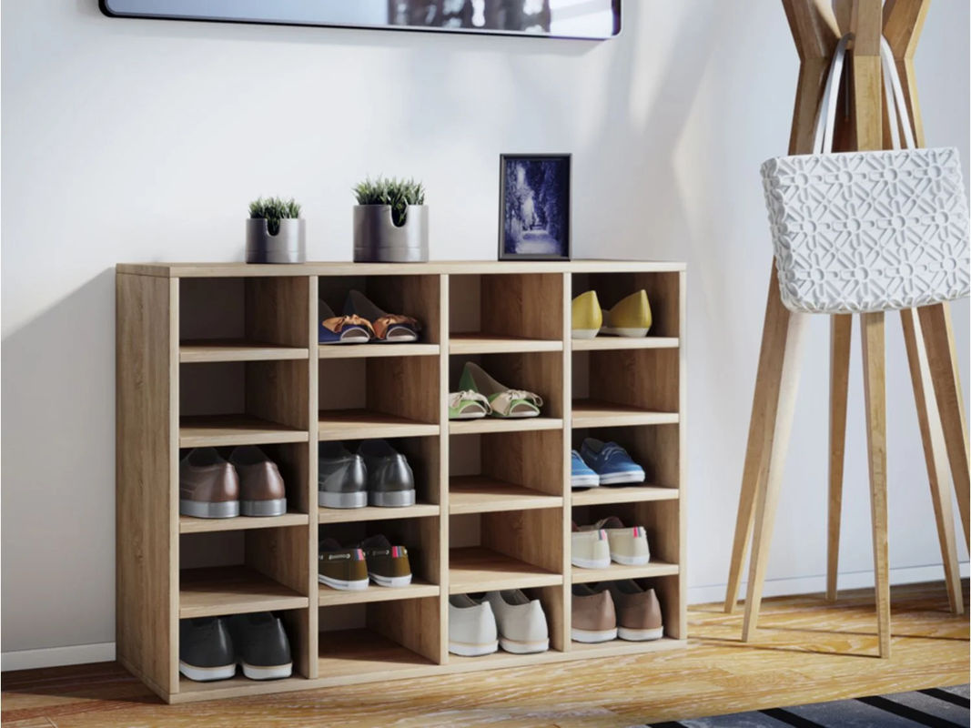 VCM Schuhschrank Hinsol in Sonoma-Eiche, Braun, B/T/H: 92 x 33 x 67 cm - Bild 2