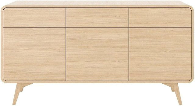 Vente-unique Sideboard Jalemo in Beige im skandinavischen Design, Breite: 160 cm - Bild 1