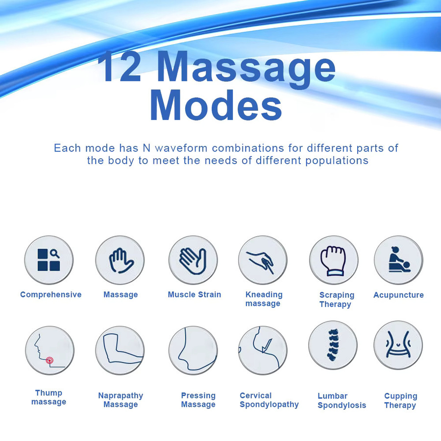 Raiuleko EMS-Massagegerät, Tragbarer Muskelstimulator, Elektroakupunktur-Stimulator - Bild 2