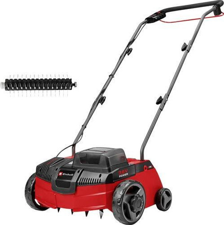Einhell GC-SA 36/31 Li-Solo Akku Vertikutierer und Rasenlüfter in Rot aus der Power X-Change Serie ohne Akku und Ladegerät