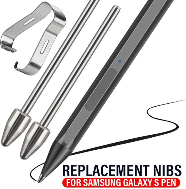 Samsung Metall-Stylus-Ersatzspitzen in Silber für Galaxy Tab S10 Ultra S9 S8 S7 S6, druckempfindliche Stiftspitzen für dein Tablet - Bild 1