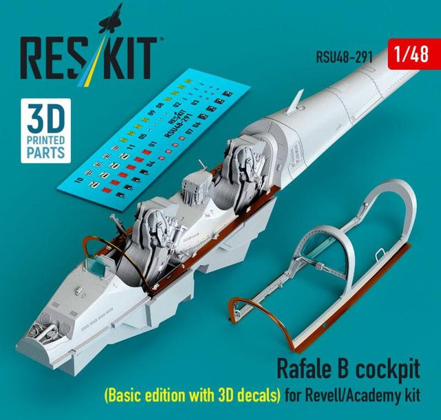 Revell Rafale B Cockpit, Basic Edition mit 3D Decals, 3D Printed - Bild 1