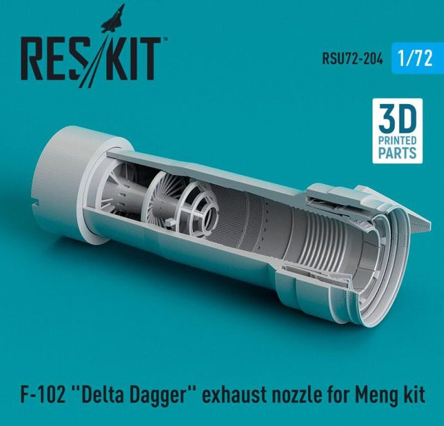 Meng Models F-102 Delta Dagger Exhaust Nozzle, 3D Printed - Bild 1