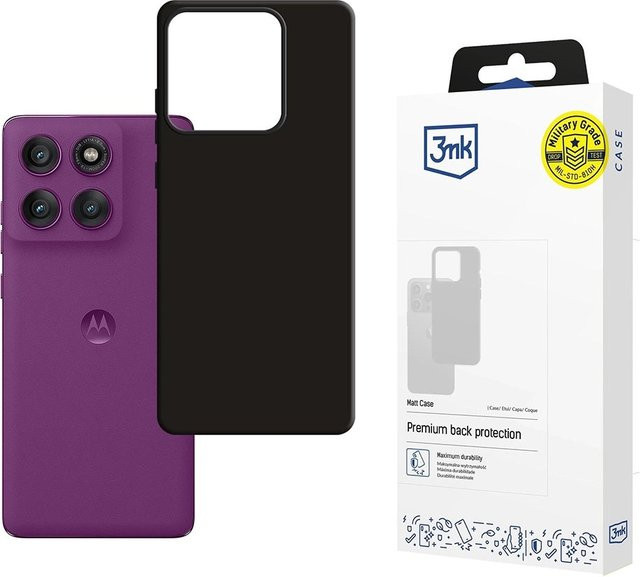 3MK Schutzhülle für Motorola Edge 60 Pro in Matt Schwarz - Bild 1