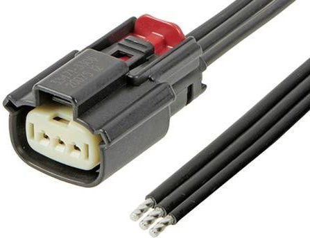 Molex Buchsengehäuse-Kabel 3-polig in Schwarz - Bild 1