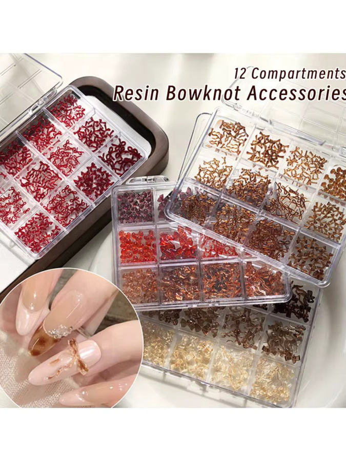 MAFANAILS Nagel Charms, Rote Schleife, Glänzend, Unisex - Bild 2