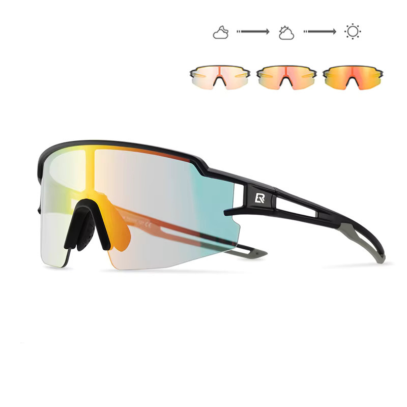 ROCKBROS Sonnenbrille, Vollrand, black, unisex, Kunststoff - Bild 1