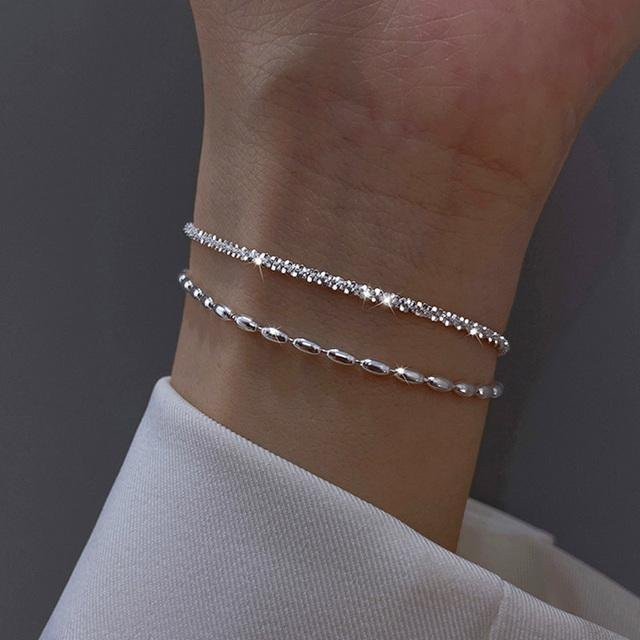 Wucifang Jewelry Armband, 925 Sterling Silber, Perlen, Damen - Bild 1