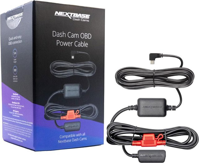 Nextbase Festverdrahteter OBD-Bausatz in Schwarz mit USB-C und Micro-USB Anschluss - Bild 2