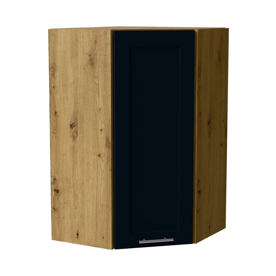 Feldmann-Wohnen Hängeschrank Oslo W4/10/60 in Eiche Artisan und Indigo Matt mit Soft-Close-Türen, B/T/H: 60 x 60 x 96 cm - Bild 2