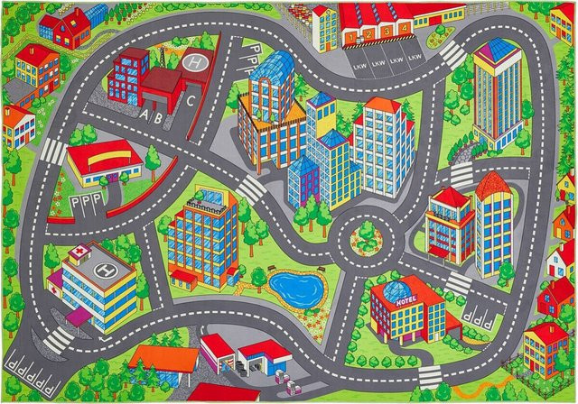 Andiamo Kinderteppich Multi in Bunt, rutschfest, Breite: 140 cm, Länge: 200 cm - Bild 1