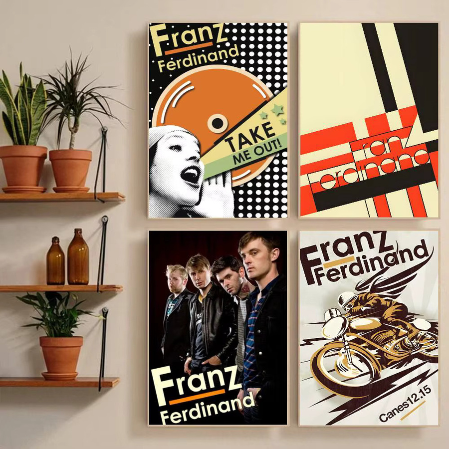 Franz Ferdinand Poster Aufkleber als wasserfeste Wandkunst in Mehrfarbig für dein Wohnzimmer oder Schlafzimmer - Bild 3