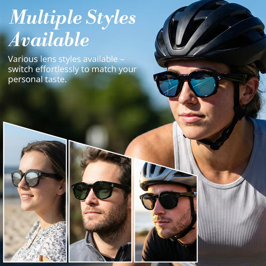 HiBloks Sonnenbrillengläser für Oakley Meta HSTN Smartglasses, Schwarz, Polarisiert - Bild 4