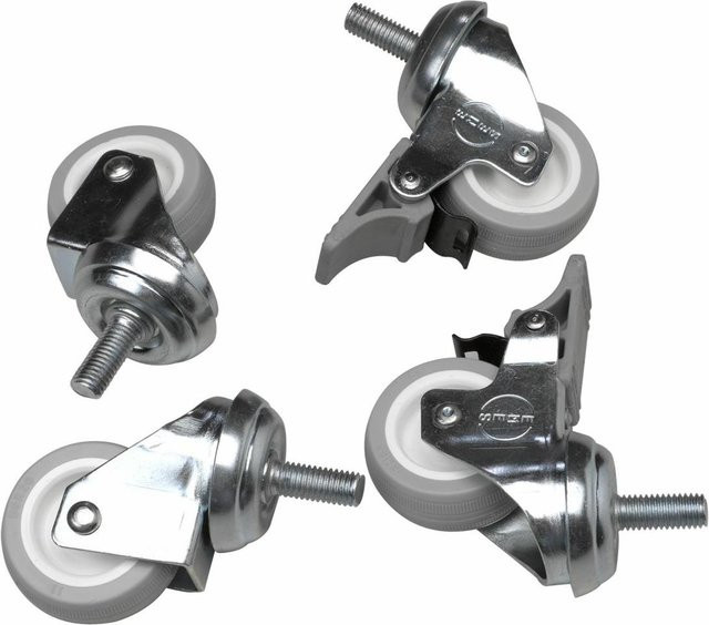Equip Lenkrollen für Eco und Pro Mount Schränke, Silber, B/T/H: 30 x 30 x 60 mm - Bild 1