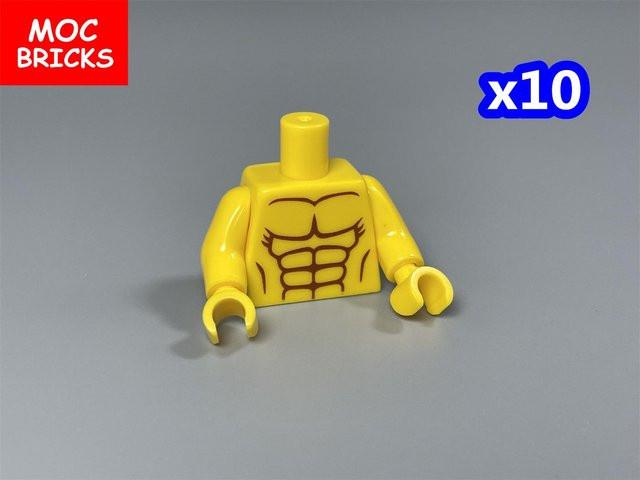 Yiran toy MOC Steine Torso Körper Mann Muskelhose, 10-teiliges Set, ab 6 Jahren - Bild 1