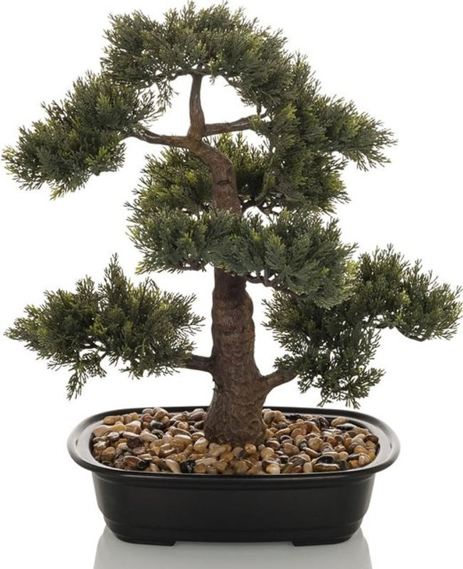 hjh OFFICE Kunstpflanze Bonsai in Grün aus Kunststoff, Höhe: 44 cm - Bild 6