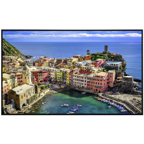 papermoon Infrarotheizung EcoHeat Buntes Dorf Verna Cinque Terre in Multicolor mit Matt-Effekt, App-Steuerung und Überhitzungsschutz - Bild 2
