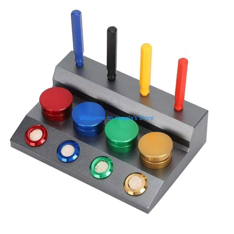 X4YC Uhrenöl-Tauch-Set, 4-Schalen-Keramik, Schwarz, Unisex - Bild 2