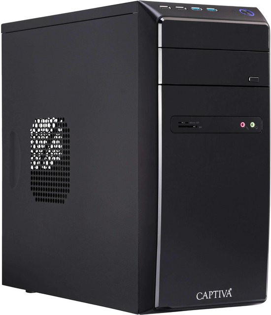 Captiva Desktop PC Power Starter R89-408, Schwarz, AMD Ryzen 5 5600G, 16 GB RAM, 1 TB M.2 SSD, AMD Radeon - Bild 1