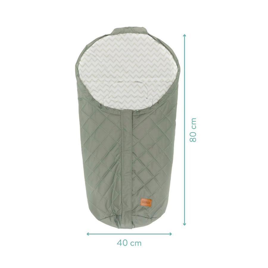 Fillikid Sommerfußsack Light Small für Babyschalen und Babywannen in Grün - Bild 2