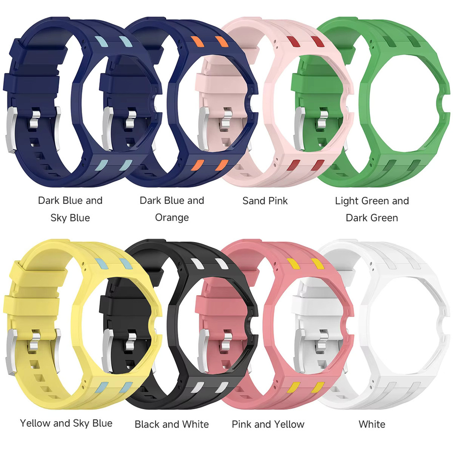 CAOWTAN Uhrenarmband Silikon, Bunt, Unisex - Bild 5