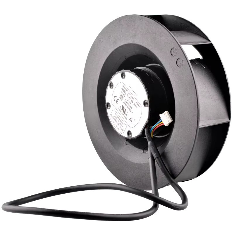 ANCHAOPU DC-Lüfter Hochgeschwindigkeits-Zentrifugalventilator für integrierte Schränke, Schwarz, Durchmesser: 17,5 cm - Bild 2