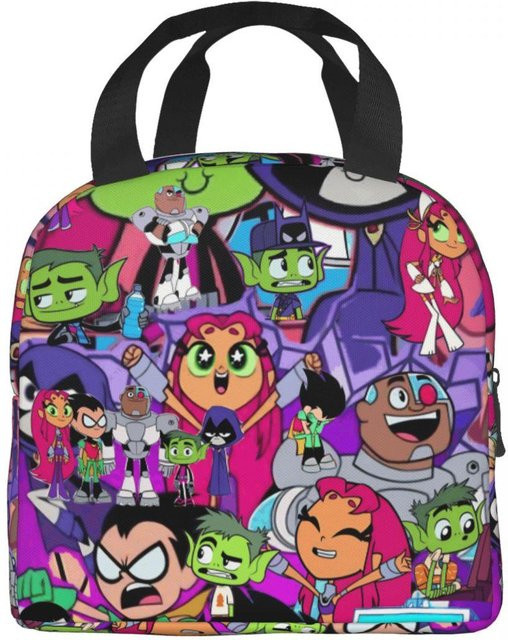Fancy Style Studio Teen Titans Go Beast Boy Thermische Lunchtasche, Mehrfarbig - Bild 1