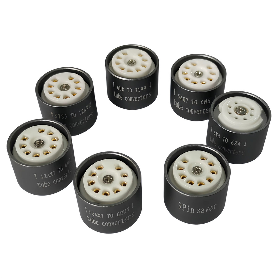 Ampmart 9-poliger Röhren-Adapter für DIY Audio Vakuumröhren zur Umrüstung von Steckdosen und Konverter - Bild 1