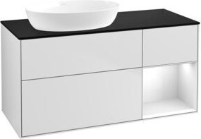 V&B Waschtischunterschrank Finion in Weiß lackiert, Breite: 120 cm, Tiefe: 50,1 cm, Höhe: 50,1 cm - Bild 1