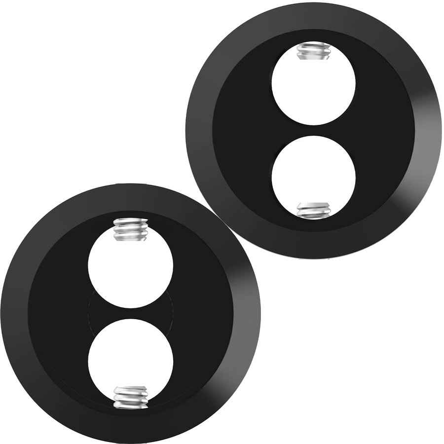 Preffair RCA-Lautsprecherkabel-Verteiler 1 zu 2 Audio-Adapter Schwarz und Silber - Bild 2