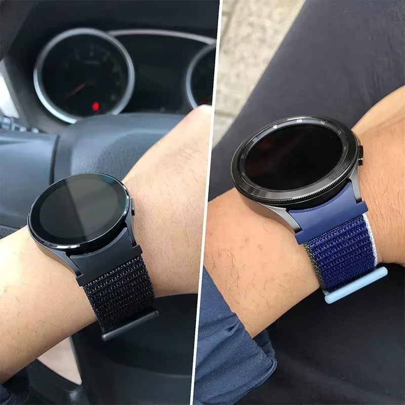 Uhrenarmband Nylon, Schwarz, Samsung Galaxy Watch - Bild 3