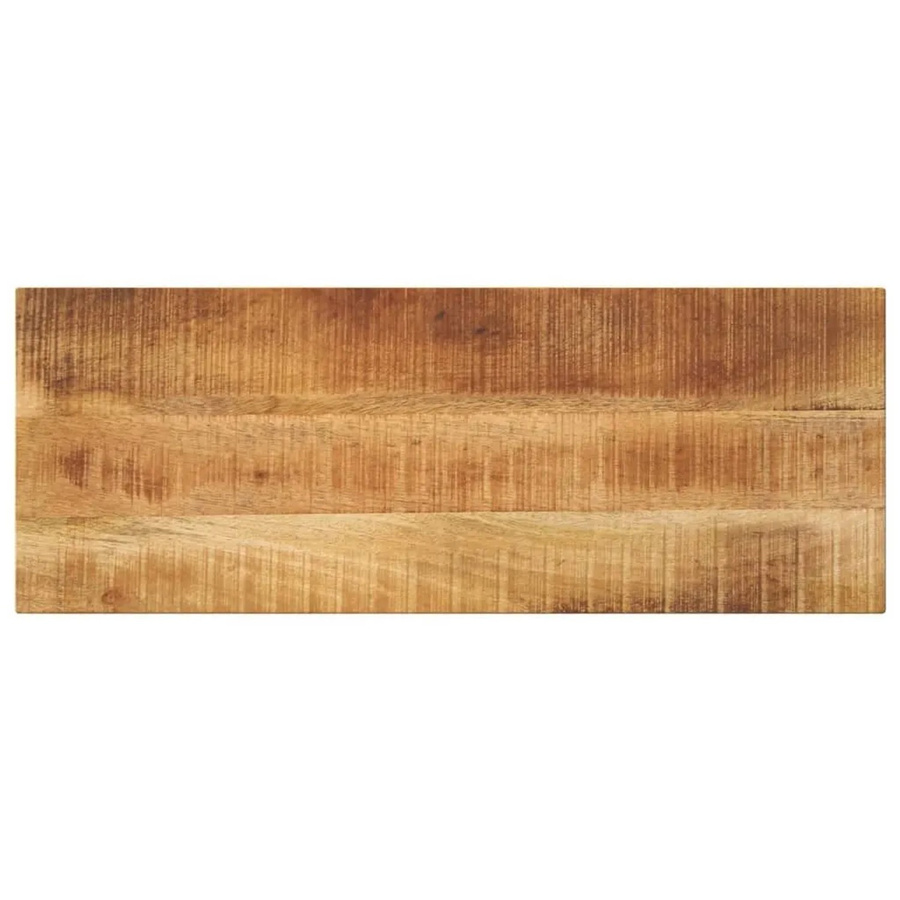 vidaXL Tischplatte aus Mango Massivholz in Braun, Rechteckig, Rustikal, B/T/H: 70 x 30 x 2,5 cm - Bild 2