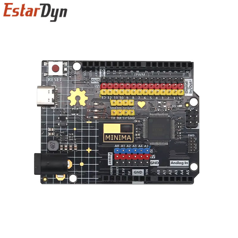 Estardyn UNO R4 Minima Typ-C USB ESP32-S3 WIFI Edition Entwicklungsboard in Schwarz - Bild 2